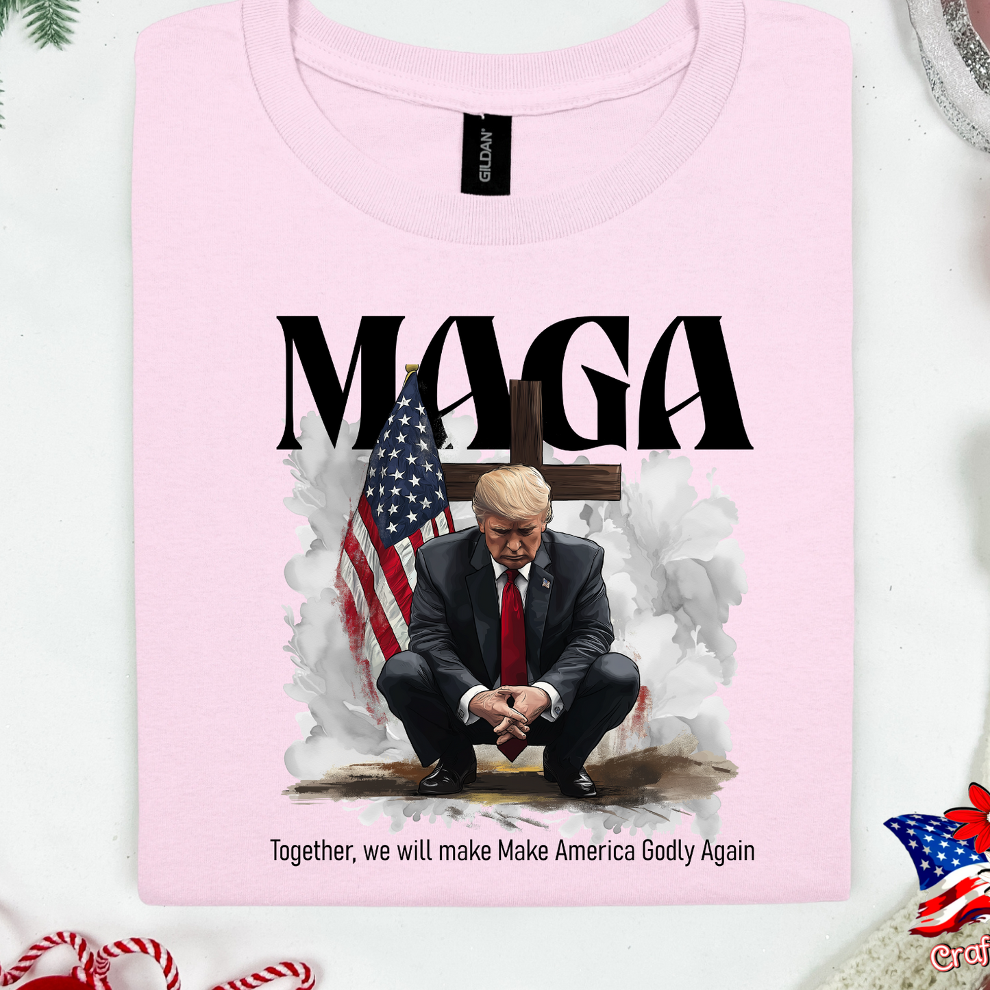 MAGA Trump Praying Together We Make America Great