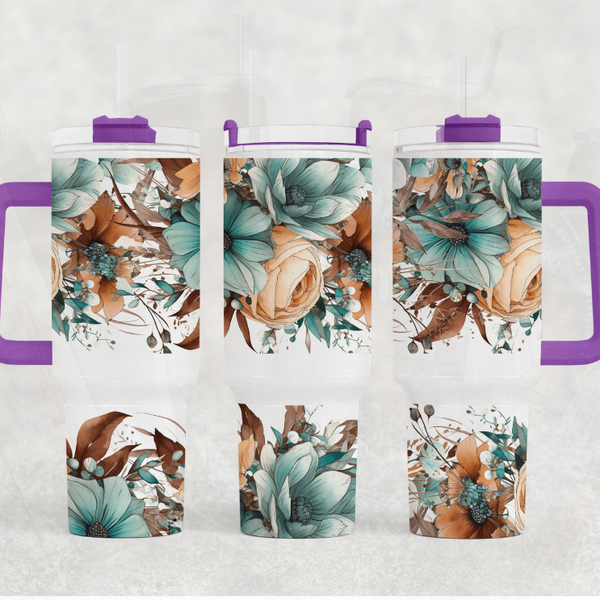 Majestic Floral 40 oz. Tumbler