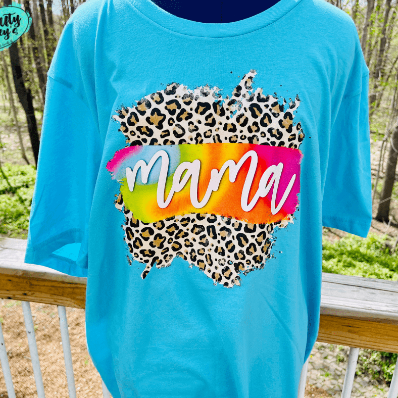 Mama Leopard Retro- Mother's Day - Unisex T-shirts Crafty Casey's