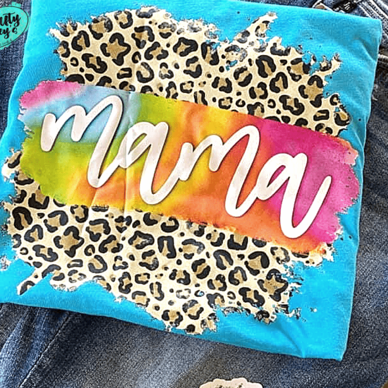 Mama Leopard Retro- Mother's Day - Unisex T-shirts Crafty Casey's