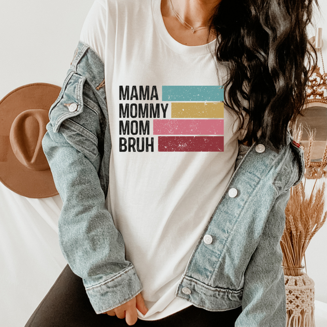 Funny Mama Mommy Mom Bruh Retro Top for Women Mom Shirt, Useful