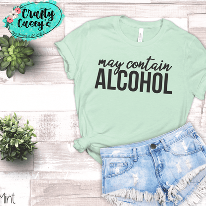 May Contain Alcohol-Funny-Women's Unisex- t-shirt
