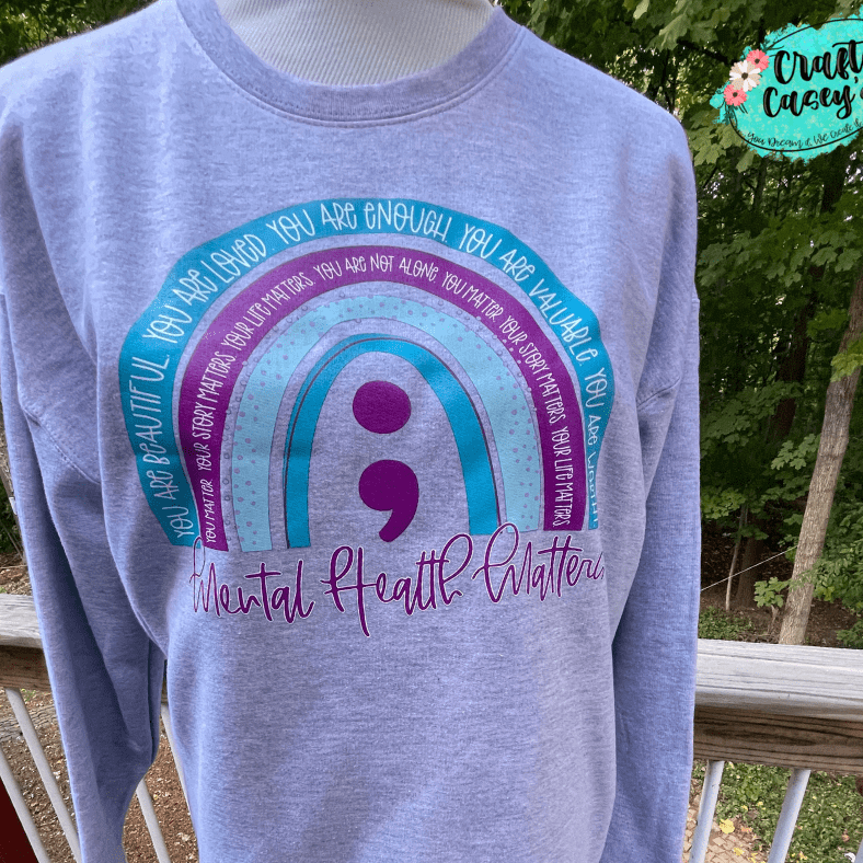 Mental Health Matters Awareness-Rainbow Unisex Sweatshirt