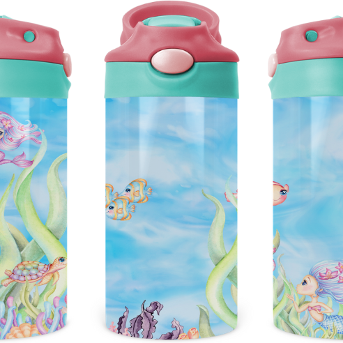 Kids Cup - 12oz - Sparkle Mermaid