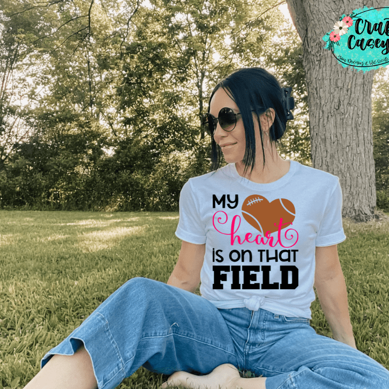 My Heart Football Is On That Field Unisex Tee