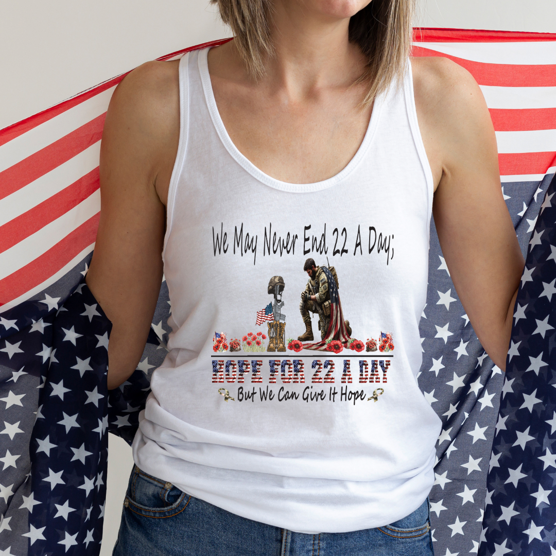 Official- Hope For 22 A Day Tank Racerback Tank - 8430