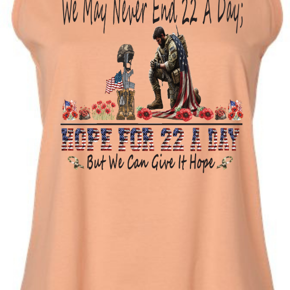 Official- Hope For 22 A Day Tank Tops LAT Apparel Plus Size