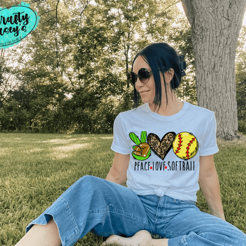 peace-love-softball-leopard-unisex-t-shirts – Casey's