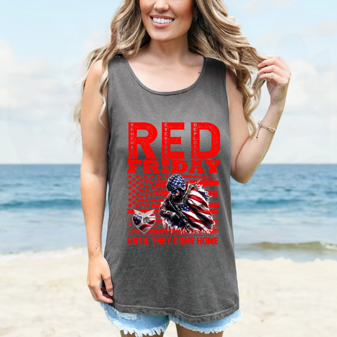 Red Friday Hope For 22 A Day Tank Tops-Unisex