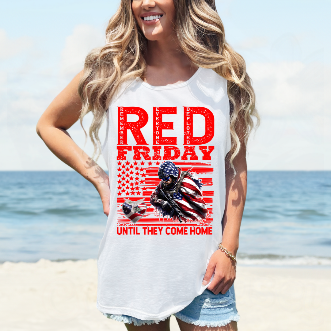 Red Friday Hope For 22 A Day Tank Tops-Unisex