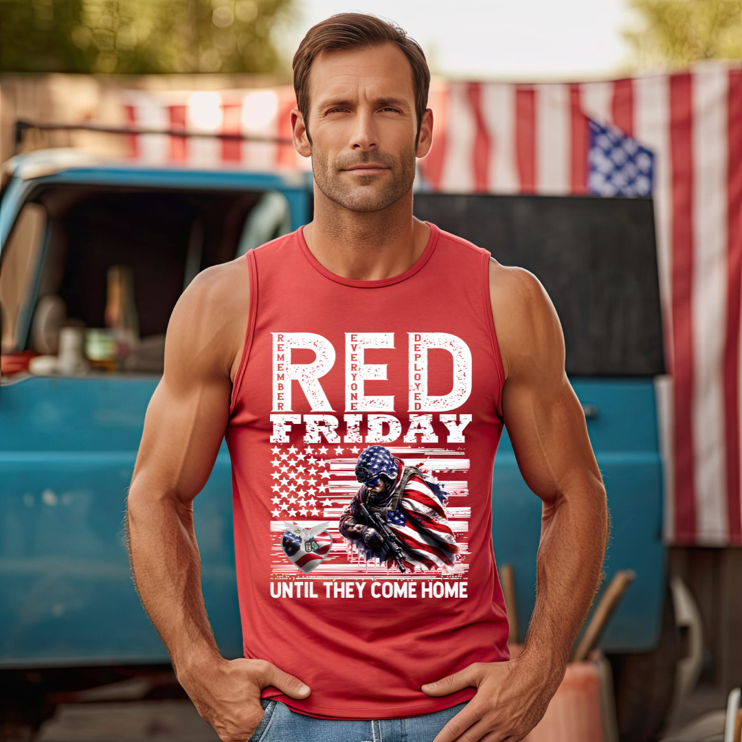 Red Friday Hope For 22 A Day Tank Tops-Unisex