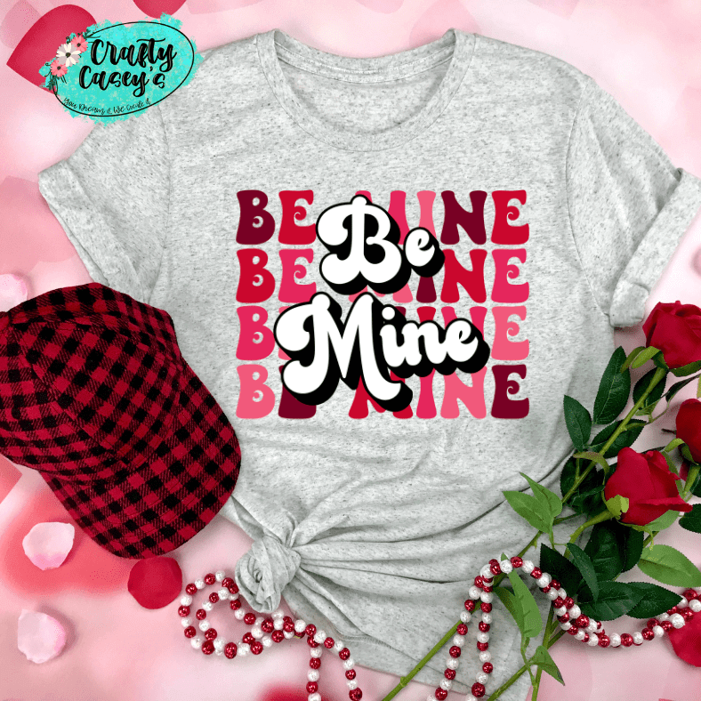 Retro Be Mine- Valentines Day - Women's Unisex- t-shirt