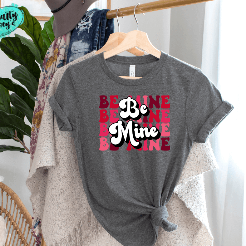 Retro Be Mine- Valentines Day - Women's Unisex- t-shirt