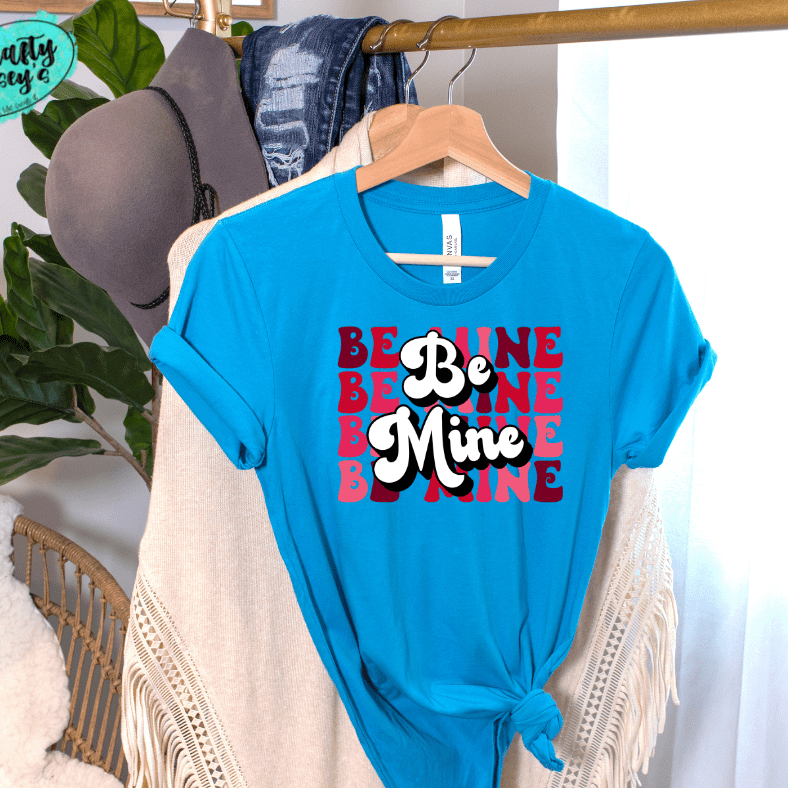 Retro Be Mine- Valentines Day - Women's Unisex- t-shirt