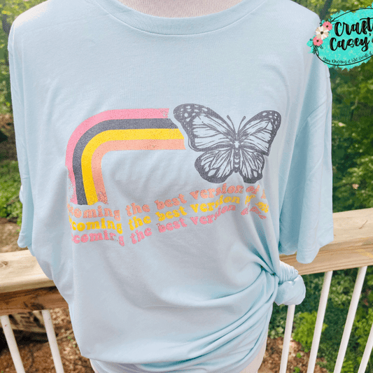 Retro Becoming The Best Version Of Me - T-shirts