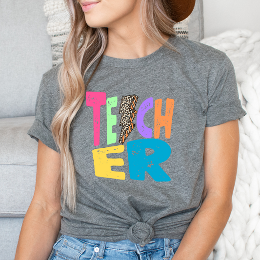 Retro Teacher Bolt Tee