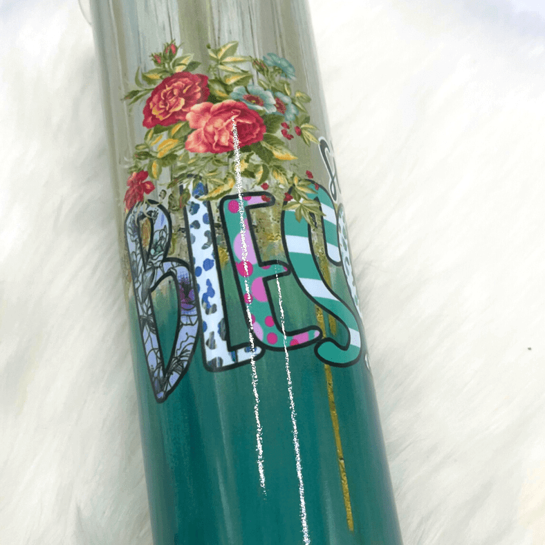 Simply Blessed- Spiritual- Stainless Steel Drink Tumbler Crafty Casey's