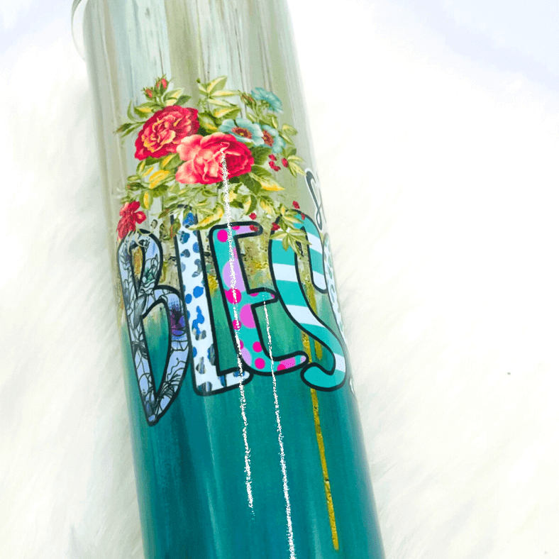 Simply Blessed- Spiritual- Stainless Steel Drink Tumbler Crafty Casey's