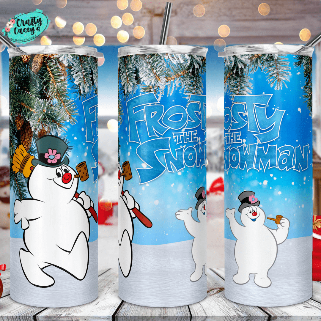 Snowman Cheery Many Christmas Tumbler Drink Tumbler