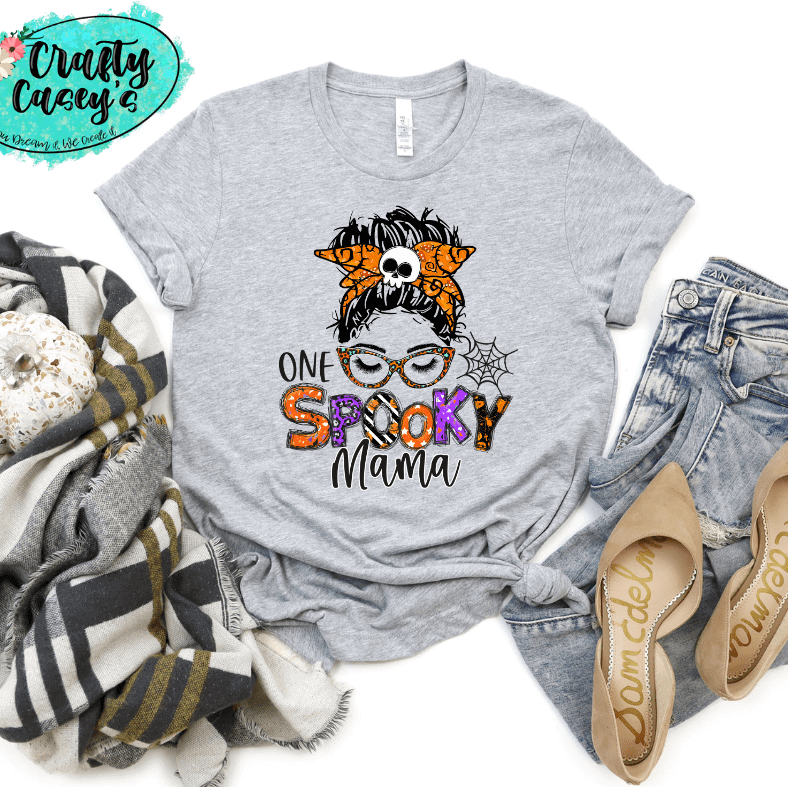 Spooky Mom Hallowenn Tee Crafty Casey's