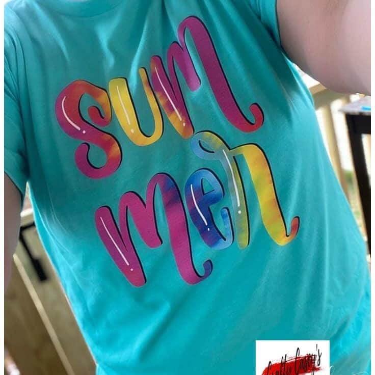 Summer - Tie Dye Retro- Unisex T-shirts