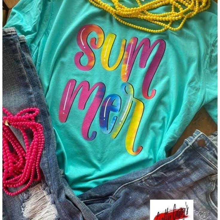 Summer - Tie Dye Retro- Unisex T-shirts