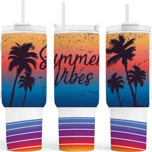 Summer Vibes 40 oz. Tumbler