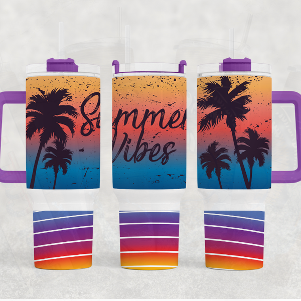 Summer Vibes 40 oz. Tumbler