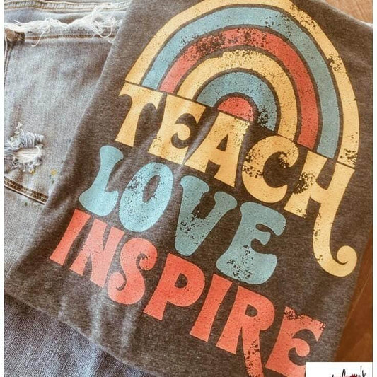 Teach Love Inspire-Vintage-Retro - Unisex T-shirts