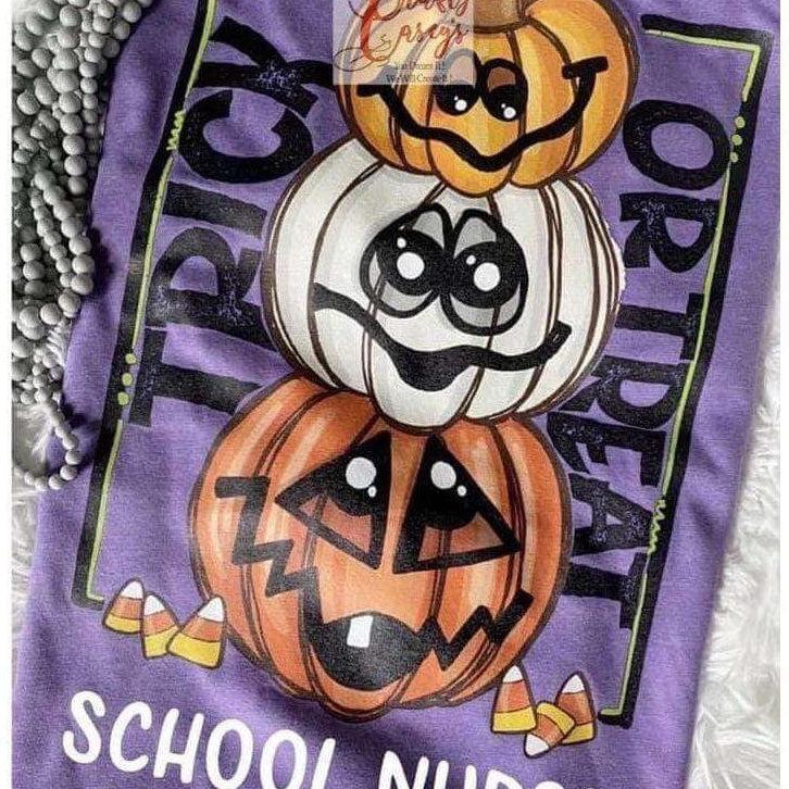 Trick Or Treat Pumpkin Personalize With Name -T-shirts Crafty Casey's