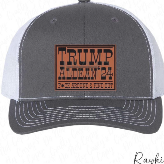 Trump Aldean 2024 Funny R-Flex Adjustable Trucker Cap