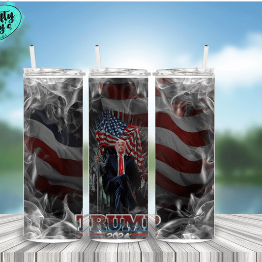Trump Flag 2024 Drink Tumbler
