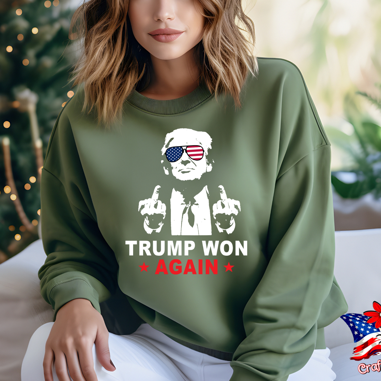Trump Won Again Tee/ Crewneck