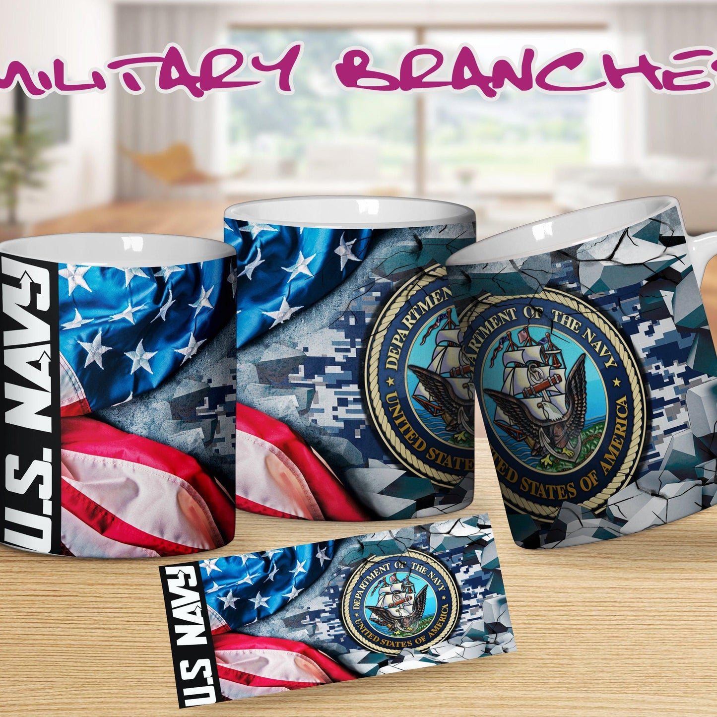 U.S. Navy Patriotic Military Coffee Mug