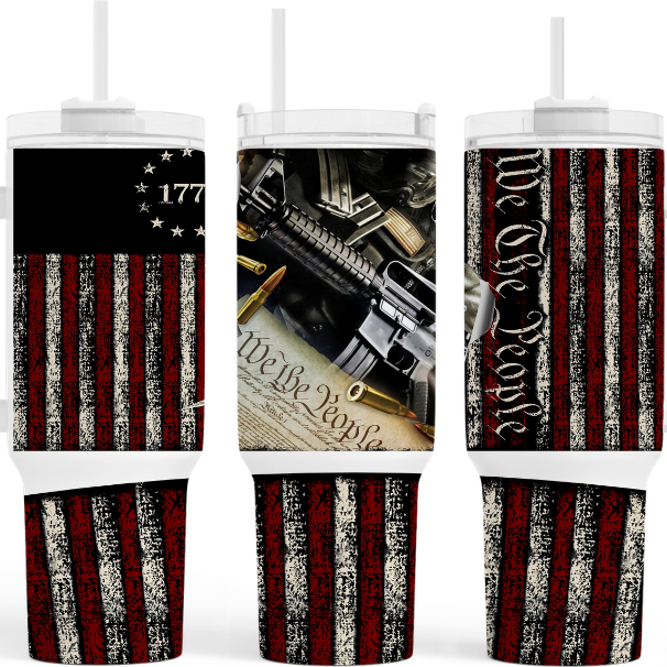 We The People 2nd U.S. Flag 40 oz Tumbler