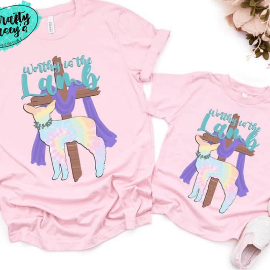 Worthy Is The Lamb Cross Adult & Youth Easter Tee