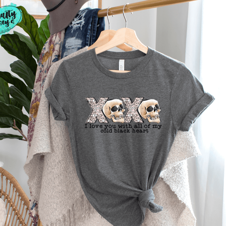 XOXO I Love You With All MY Dead Heart Valentines-Tee
