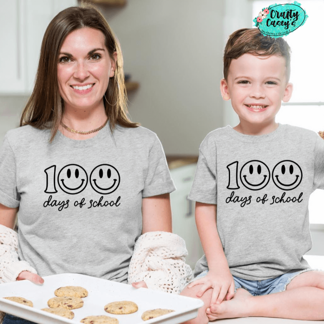 100 Days Of School Adult & Youth Tees