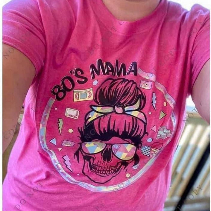 80's Mom Skull - Women's  Unisex- t-shirt Crafty Casey's