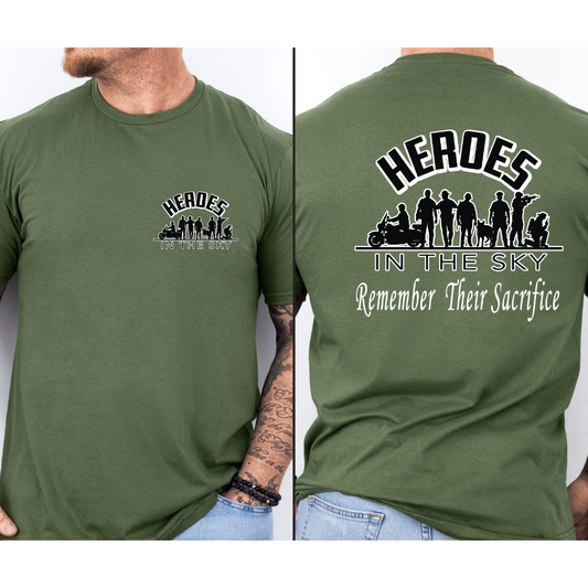 Heroes In The Sky Remember Their Sacrifice T-shirt