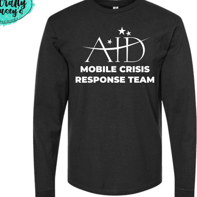 AID Mobile Crisis Center T-shirt, Long-sleeved, 3/4 Sleeve, Sweatshirt, Hoodie