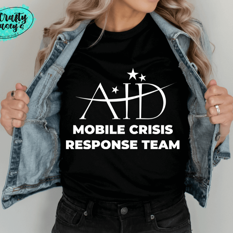 AID Mobile Crisis Center T-shirt, Long-sleeved, 3/4 Sleeve, Sweatshirt, Hoodie