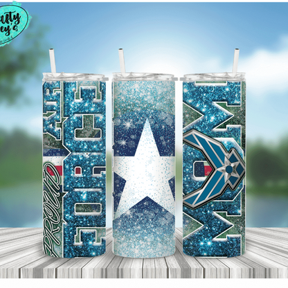 Airforce Mom Patriotic Drink Tumbler Crafty Casey's
