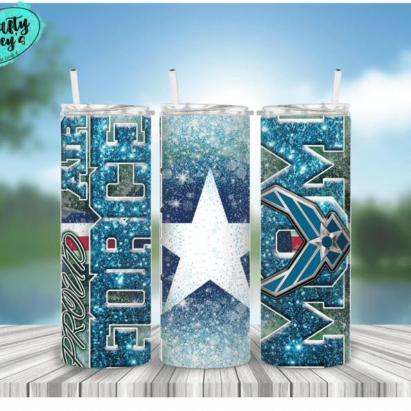 Airforce Mom Patriotic Drink Tumbler