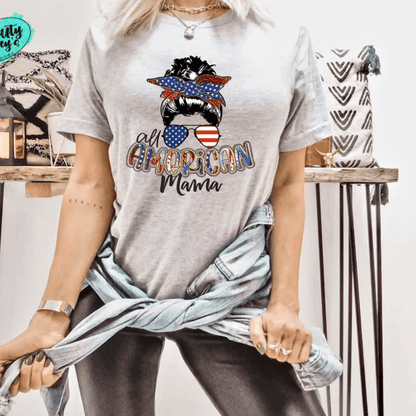 All American Mama- t-shirt