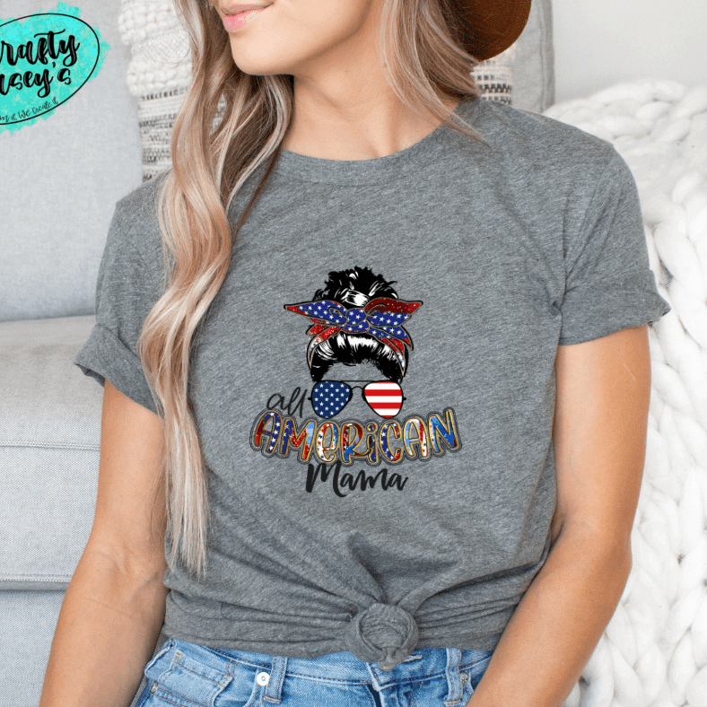 All American Mama- t-shirt