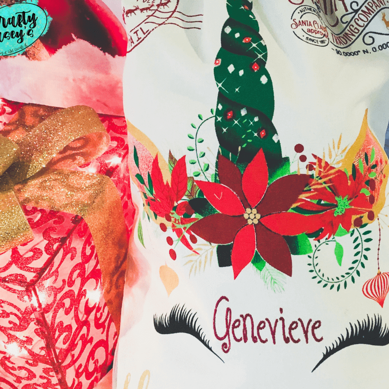 Always Believe Magical Unicorn- Santa Sack Personalized