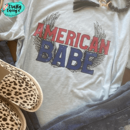 American Babe Wings-Vintage T-shirt
