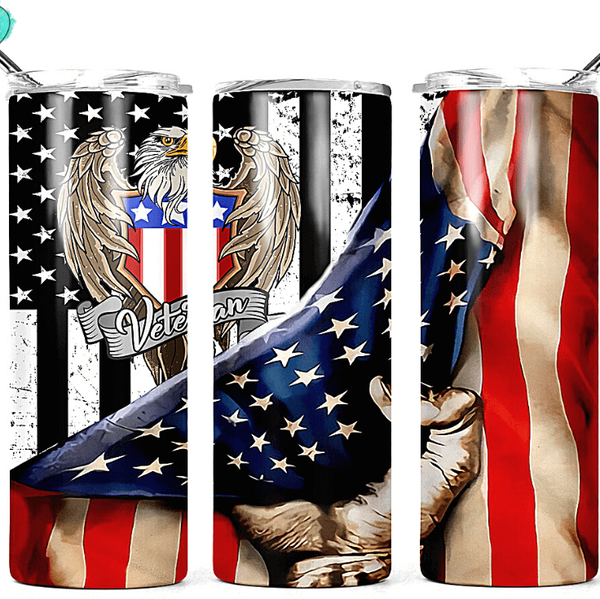 Patriotic Stainless Steel Tumblers | Crafty Casey’s