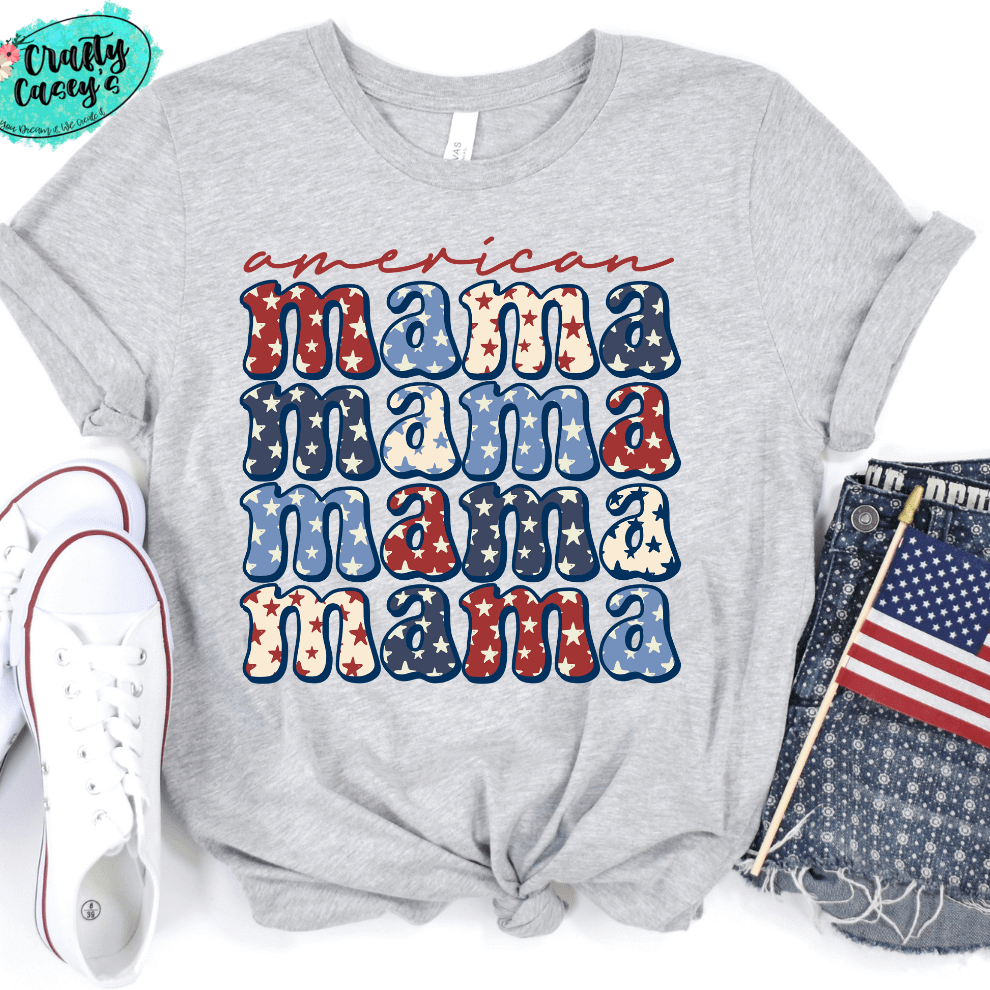 American Mama Retro T-shirt
